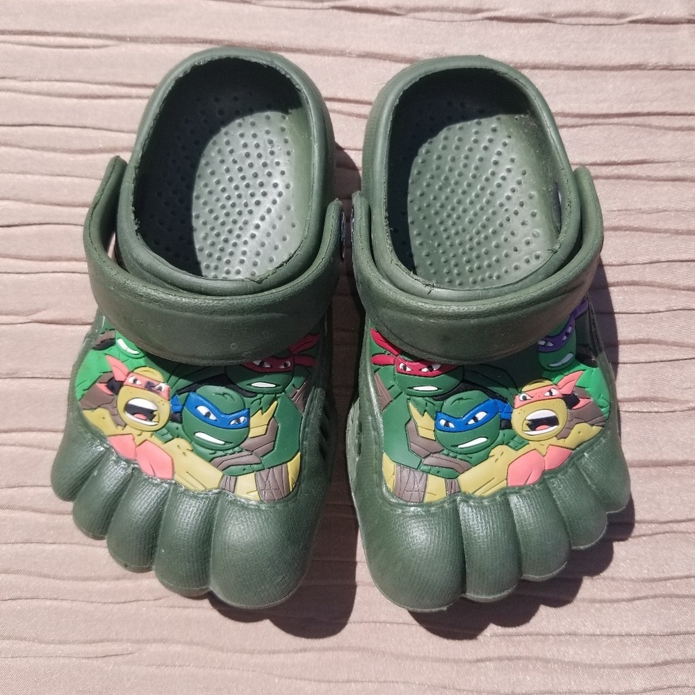 Toddler sandles green pictures of the teenage muta